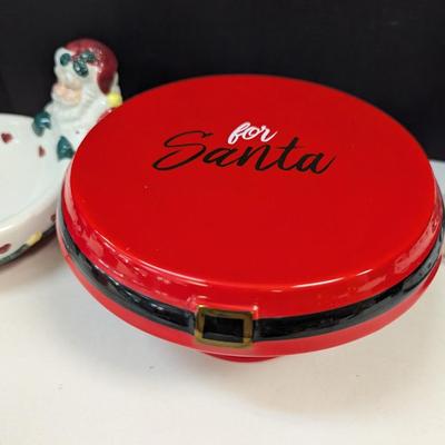 Holiday Snowmen Snack Dishes