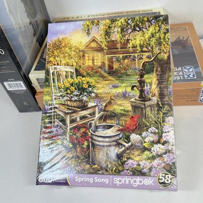 LOT 21: NIP Puzzles: Regal Castle, Springbok, FX Schmid & More