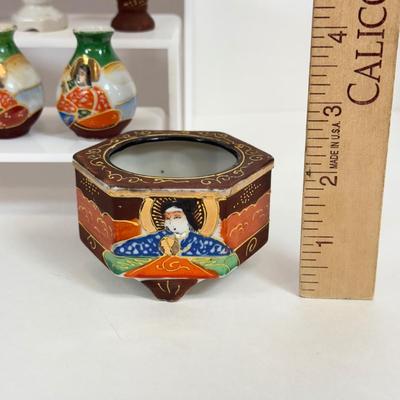 LOT 23: Collection of Mini Porcelain Vases made in Japan