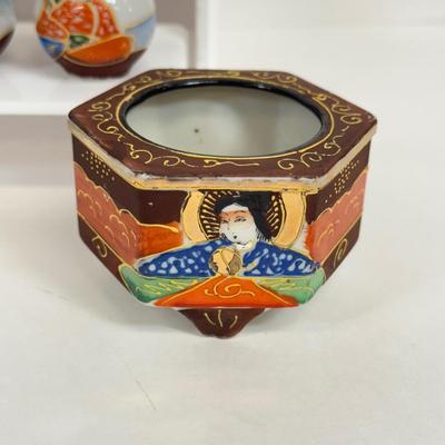 LOT 23: Collection of Mini Porcelain Vases made in Japan