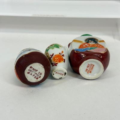 LOT 23: Collection of Mini Porcelain Vases made in Japan