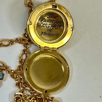 LOT 31: Vintage Jewelry - Mary Chess Solid Perfume Brooch and More