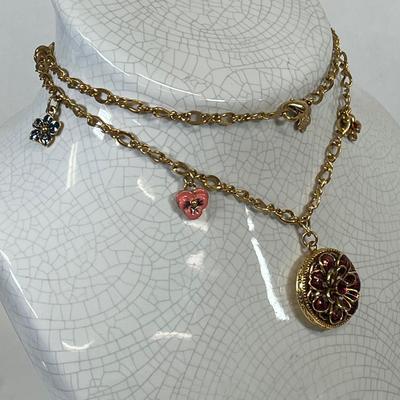 LOT 31: Vintage Jewelry - Mary Chess Solid Perfume Brooch and More