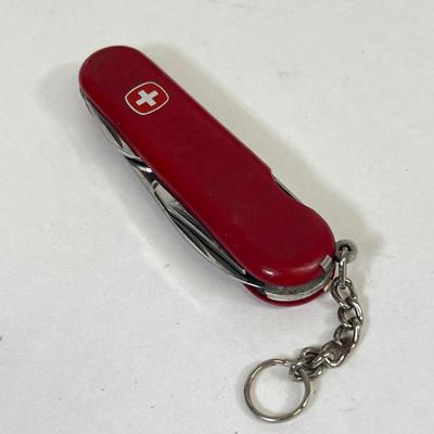 LOT 33: Commemorative Framed Korean War Wire Fence Piece, Swiss Army Knife and More