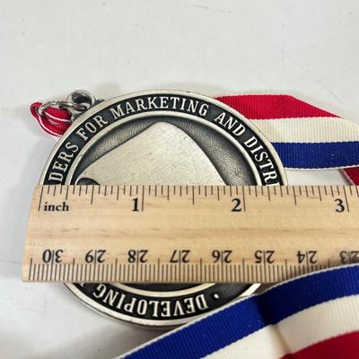 LOT 33: Commemorative Framed Korean War Wire Fence Piece, Swiss Army Knife and More