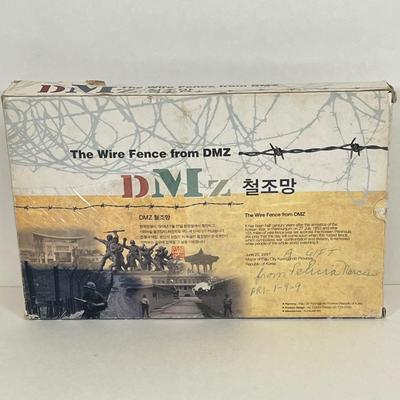 LOT 33: Commemorative Framed Korean War Wire Fence Piece, Swiss Army Knife and More