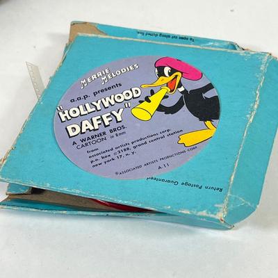 LOT 36: Vintage 8mm and 16mm Film Reels - Daffy Duck, Barney Google and More