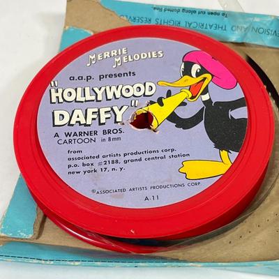 LOT 36: Vintage 8mm and 16mm Film Reels - Daffy Duck, Barney Google and More