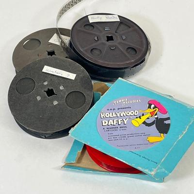 LOT 36: Vintage 8mm and 16mm Film Reels - Daffy Duck, Barney Google and More