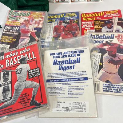 LOT 39: Sports Memorabilia - Mark Sanchez N.Y. Jets Jersey, Baseball Digest Magazine Collection - Baseball, Football Basketball Cards