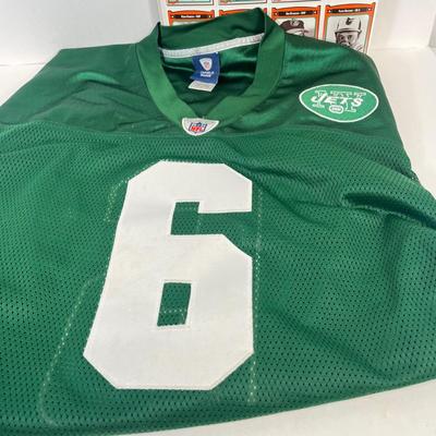 LOT 39: Sports Memorabilia - Mark Sanchez N.Y. Jets Jersey, Baseball Digest Magazine Collection - Baseball, Football Basketball Cards