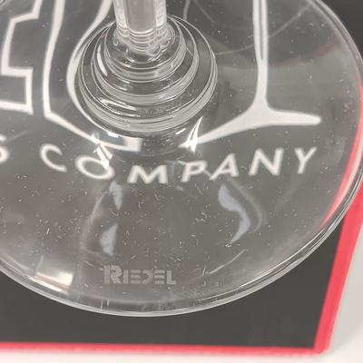 LOT 42: Bormioli Rocco Dedalo Decanter Set, Crown Wine Stoppers & Riedel Wine Glass Set