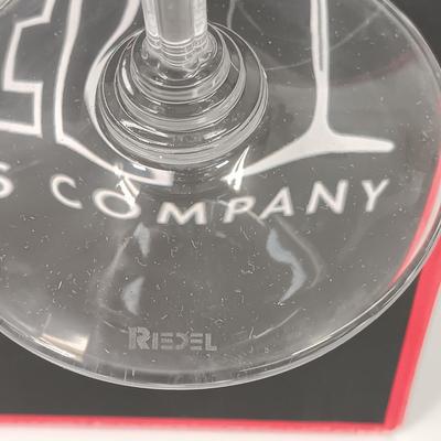 LOT 42: Bormioli Rocco Dedalo Decanter Set, Crown Wine Stoppers & Riedel Wine Glass Set