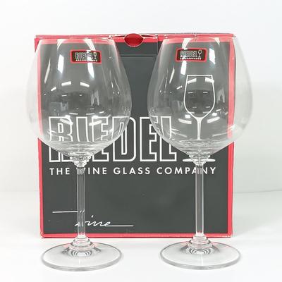 LOT 42: Bormioli Rocco Dedalo Decanter Set, Crown Wine Stoppers & Riedel Wine Glass Set