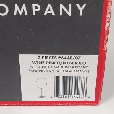 LOT 42: Bormioli Rocco Dedalo Decanter Set, Crown Wine Stoppers & Riedel Wine Glass Set