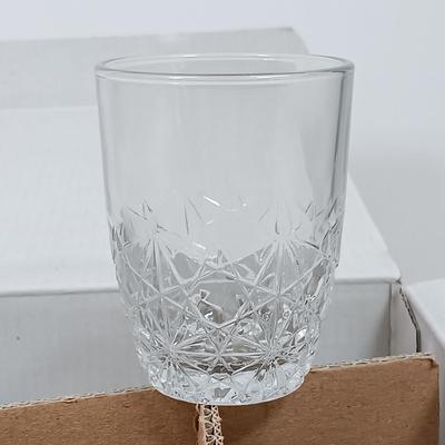 LOT 42: Bormioli Rocco Dedalo Decanter Set, Crown Wine Stoppers & Riedel Wine Glass Set