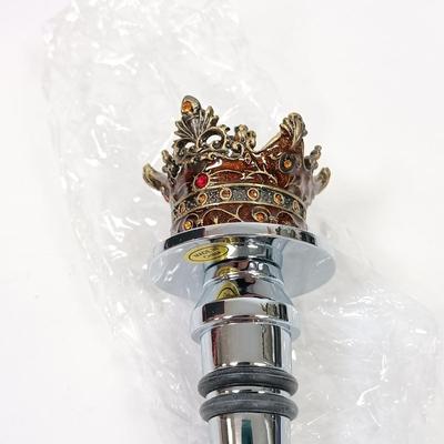 LOT 42: Bormioli Rocco Dedalo Decanter Set, Crown Wine Stoppers & Riedel Wine Glass Set