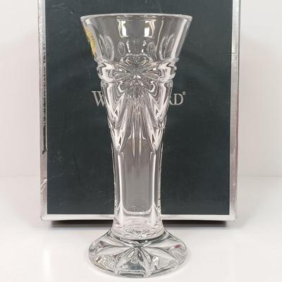 LOT 43: Waterford Happy Anniversary Stem Vase and USO Tree Ornament with Gorham Crystal Ornaments & Mikasa Tea Light Holders