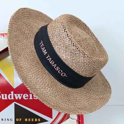 LOT 45: Budweiser Retro Bar Gift Set, Team Tabasco Straw Hat & Mermaid and Totem Pole Bottle Openers