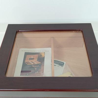 LOT 49: Quality Importers Trading Co Humidor with Vintage Ashtrays