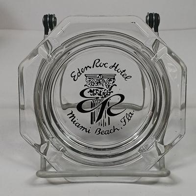 LOT 49: Quality Importers Trading Co Humidor with Vintage Ashtrays