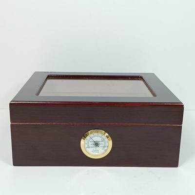 LOT 49: Quality Importers Trading Co Humidor with Vintage Ashtrays