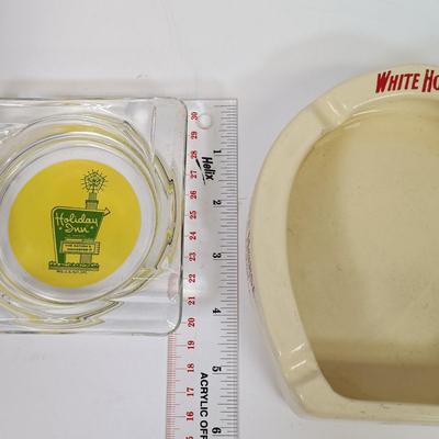 LOT 49: Quality Importers Trading Co Humidor with Vintage Ashtrays