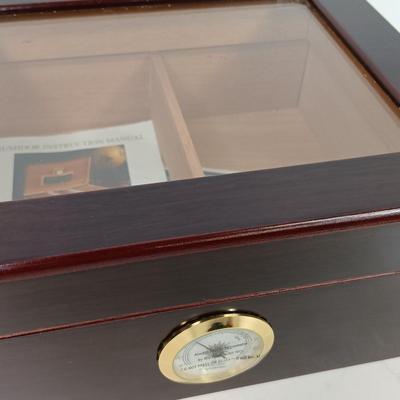 LOT 49: Quality Importers Trading Co Humidor with Vintage Ashtrays