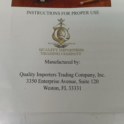 LOT 49: Quality Importers Trading Co Humidor with Vintage Ashtrays