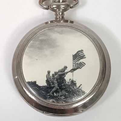 LOT 50: Trump Marina Limited Edition Pocket Watch, U.S. Flag in Box & More