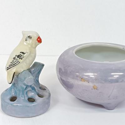 LOT 52: Japanese Porcelain Lustreware, Angel Brand Ukiyoe Playing Cards & More