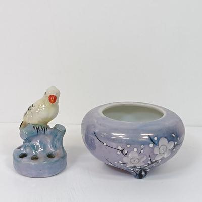 LOT 52: Japanese Porcelain Lustreware, Angel Brand Ukiyoe Playing Cards & More