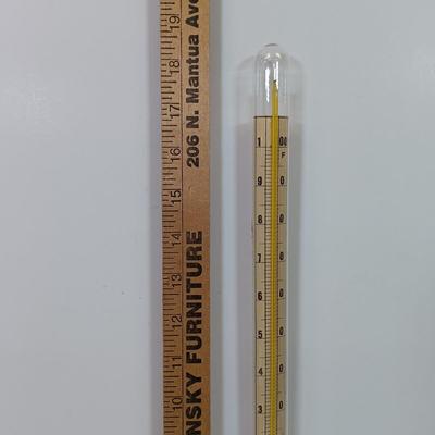 LOT 57: Vintage H-B Instrument Shoulder Immersion Glass Thermometer, Tycos Rochester Gas-Filled Glass Thermometers & Haslam Forceps