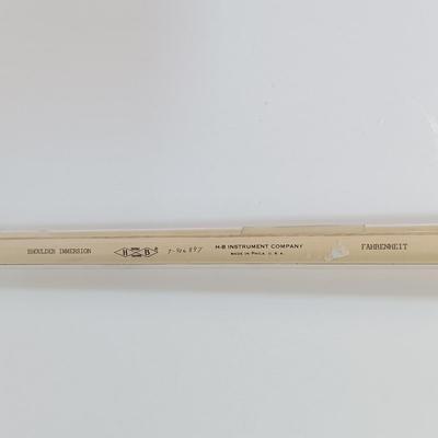 LOT 57: Vintage H-B Instrument Shoulder Immersion Glass Thermometer, Tycos Rochester Gas-Filled Glass Thermometers & Haslam Forceps