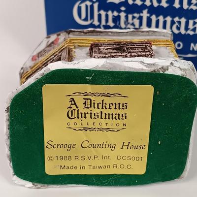 LOT 58: Set of (5) Hand-Painted Miniature A Dickens Christmas Houses