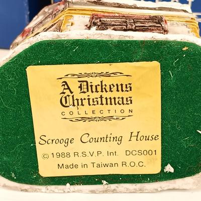 LOT 58: Set of (5) Hand-Painted Miniature A Dickens Christmas Houses