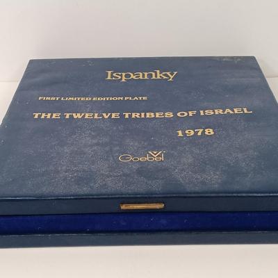 LOT 60: Vintage Franklin Mint The Liberty Tree Crystal Plate & Goebel Israel Plate