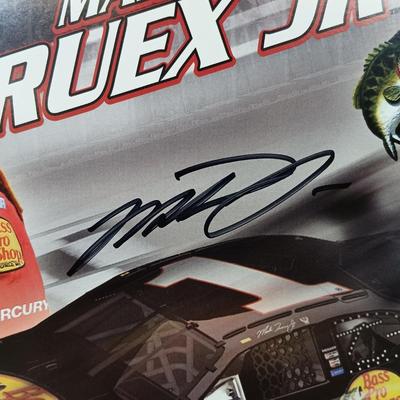 LOT 62: Revell Die-cast 97' Monte Carlo, Ertl 94' Convertible, Signed Martin Truex Jr Photo & Dale Jarett Figurine