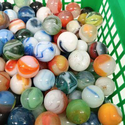 LOT 63: Vintage Marble Collection: Including Several Clay Marbles