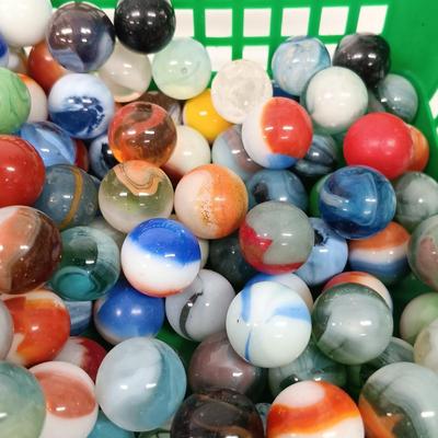 LOT 63: Vintage Marble Collection: Including Several Clay Marbles