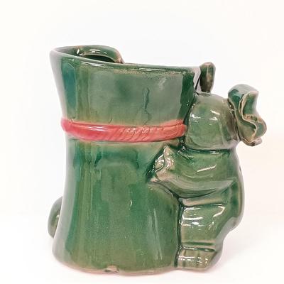 LOT 65: Mary Gregory Cobalt Blue Vase, Lucky Elephant Vase, Russ Berrie Figurine & More