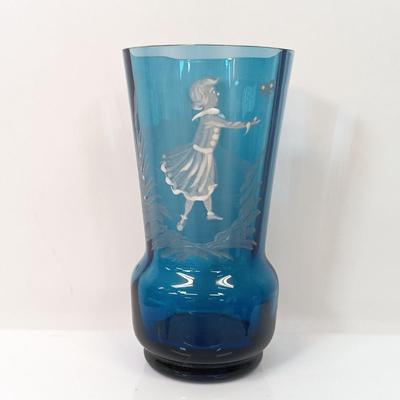 LOT 65: Mary Gregory Cobalt Blue Vase, Lucky Elephant Vase, Russ Berrie Figurine & More