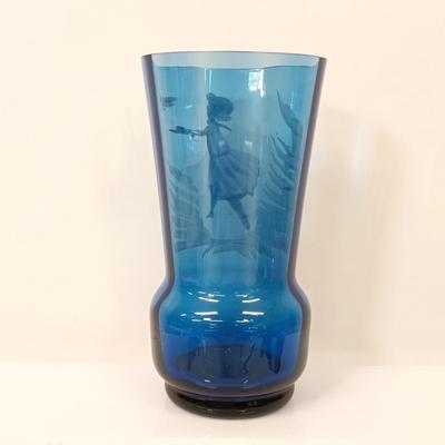 LOT 65: Mary Gregory Cobalt Blue Vase, Lucky Elephant Vase, Russ Berrie Figurine & More