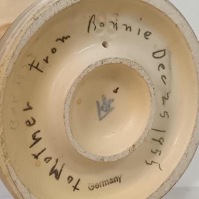 LOT 66: Goebel Hummel Sister Figurine, Shawnee Pennsylvania Dutch Creamer & German Made Steins