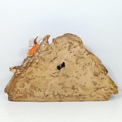 LOT 68: Large Mercury Glass Bear Ornament, Clothique Patriotic Santa Ornament, Limoges Plate & More