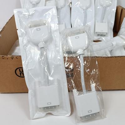 LOT 69: NIB Nike+iPad Sport Kit and a Set of (25) DVI to VGA Adaptor Cables