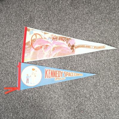 LOT 70: Collection of Vintage Pennants
