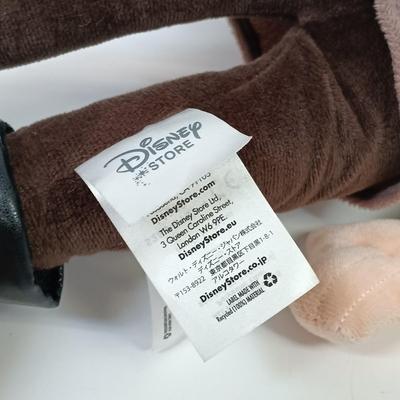 LOT 71: Disney Store 60th Anniversary Maleficant Dragon Plush with Sleeping Beauty, Prince and Maleficant Medium Plush