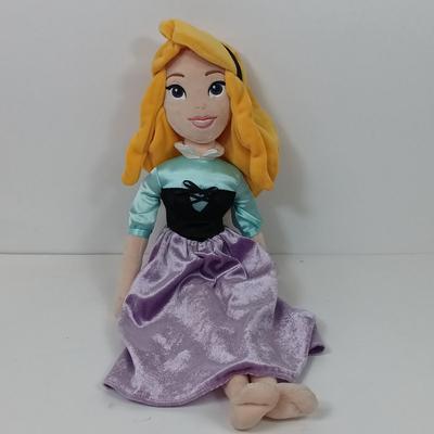 LOT 71: Disney Store 60th Anniversary Maleficant Dragon Plush with Sleeping Beauty, Prince and Maleficant Medium Plush