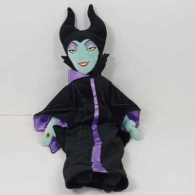 LOT 71: Disney Store 60th Anniversary Maleficant Dragon Plush with Sleeping Beauty, Prince and Maleficant Medium Plush
